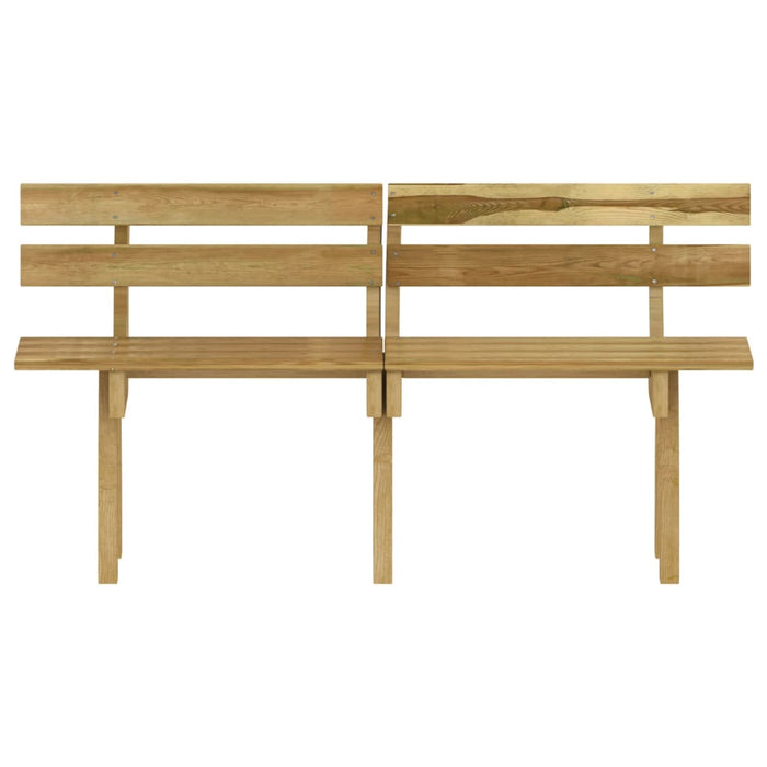 Set da Pranzo da Giardino 3 pz in Legno di Pino Impregnato cod mxl 41694