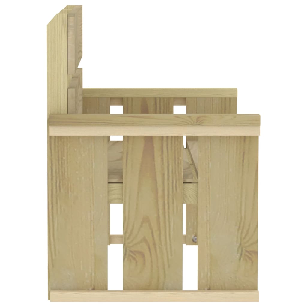 Set da Pranzo da Giardino 4 pz in Legno di Pino Impregnato 3096612
