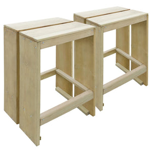 Set BistrÃ² da Giardino 3 pz in Legno di Pino Impregnato cod mxl 35988