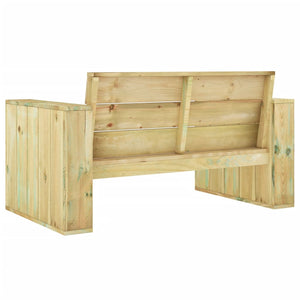 Set Salotto da Giardino 3 pz Legno Massello di Pino Impregnato cod mxl 35961