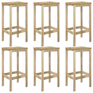 Set BistrÃ² da Giardino 7 pz in Legno di Pino Impregnato cod mxl 35985