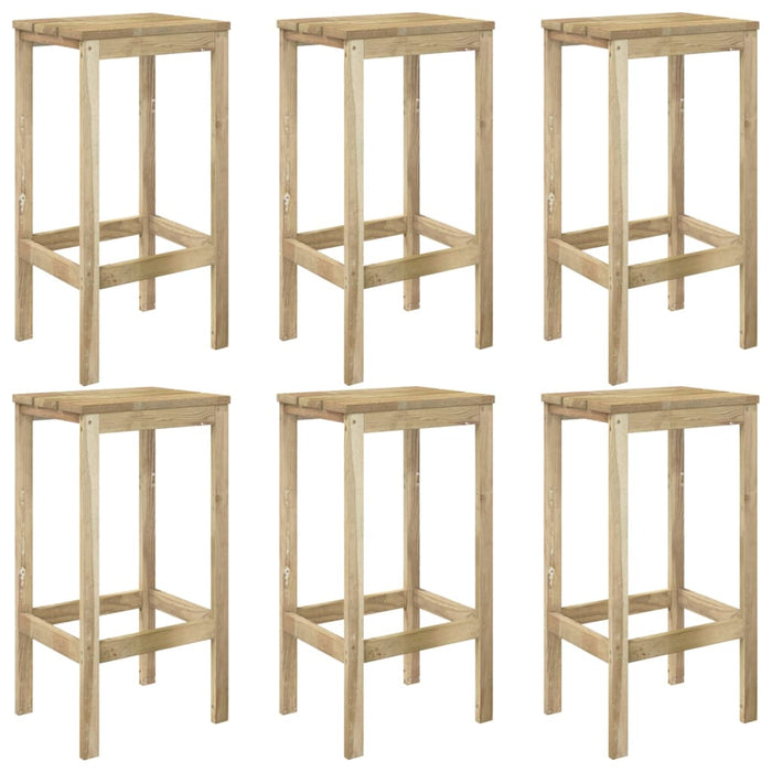 Set BistrÃ² da Giardino 7 pz in Legno di Pino Impregnato cod mxl 35985