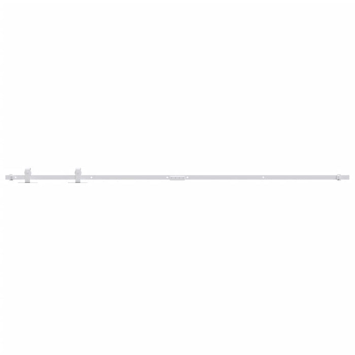 Kit Mini Anta Scorrevole in Acciaio al Carbonio Bianco 200 cm 151695