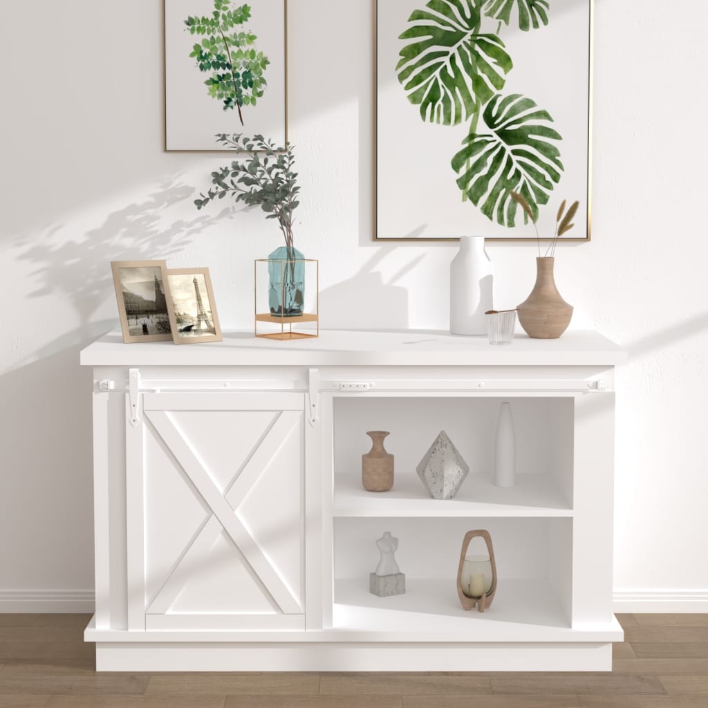 Mini Kit Porta Scorrevole in Acciaio al Carbonio Bianco 152 cm cod mxl 70882