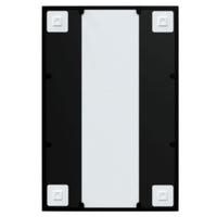 Specchio da Parete Nero 60x40 cm in Metallo 342205