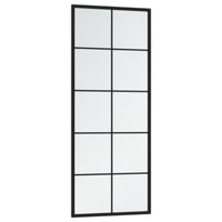 Specchio da Parete Nero 100x40 cm Metallo cod mxl 50967