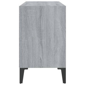 Mobile TV con Gambe-Credenza TV-Console TV in Metallo Grigio Sonoma 69,5x30x50 cm