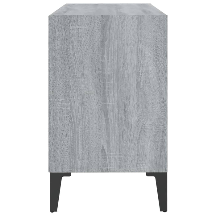 Mobile TV con Gambe-Credenza TV-Console TV in Metallo Grigio Sonoma 69,5x30x50 cm