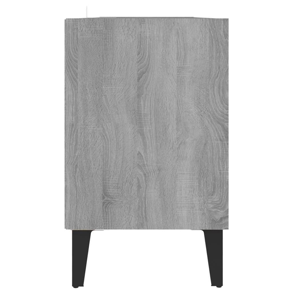 Mobile TV con Gambe-Credenza TV-Console TV in Metallo Grigio Sonoma 103,5x30x50 cm