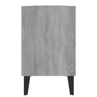 Mobile TV con Gambe-Credenza TV-Console TV in Metallo Grigio Sonoma 103,5x30x50 cm