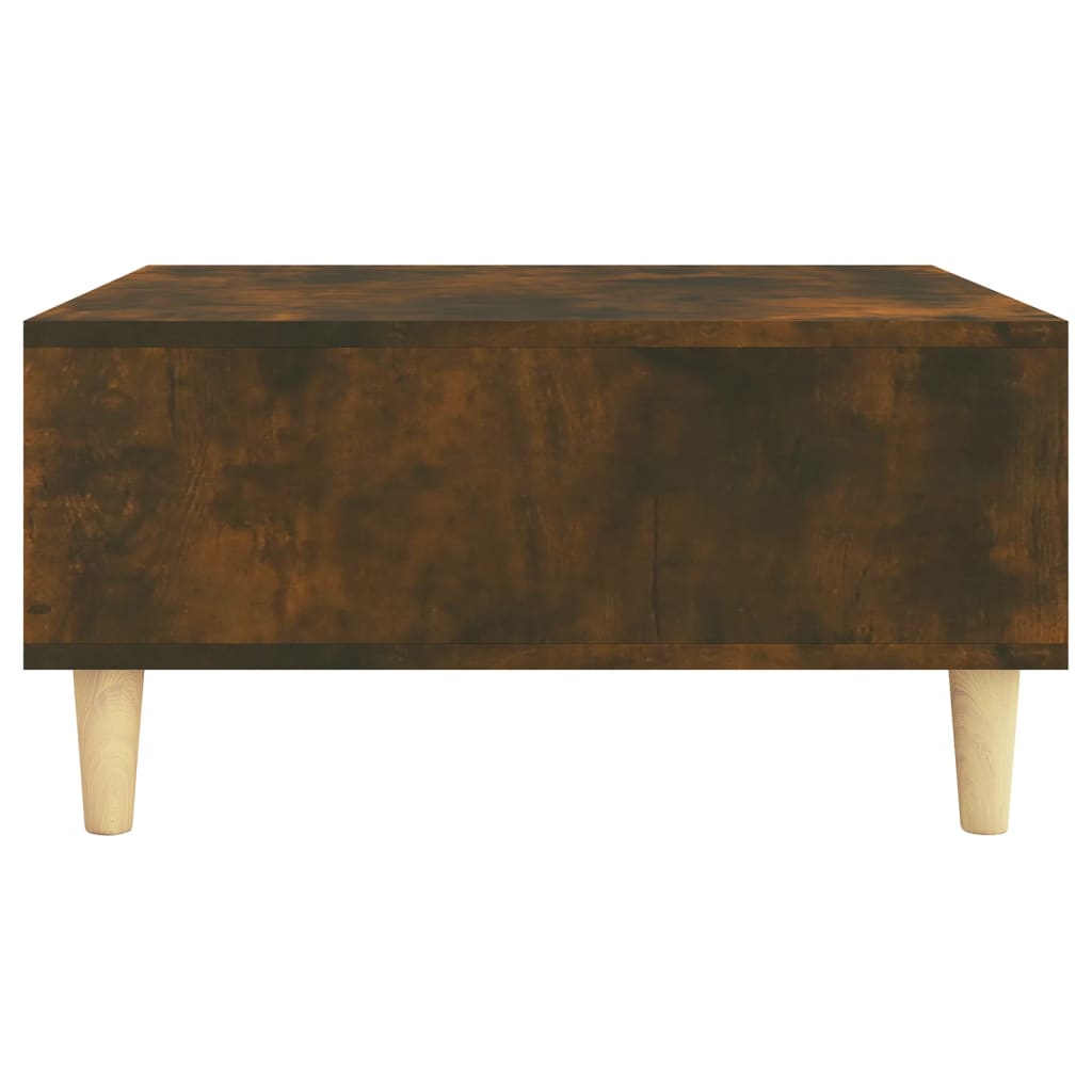 Tavolino da Salotto Rovere Fumo 60x60x30 cm in Truciolato 813164