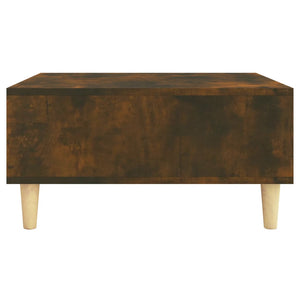 Tavolino da Salotto Rovere Fumo 60x60x30 cm in Truciolato 813164