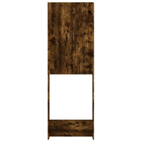 Mobile per Lavatrice Rovere Fumo 64x25,5x190 cm 813191