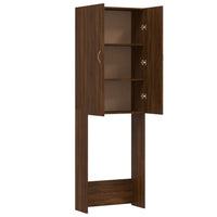 Mobile per Lavatrice Rovere Marrone 64x25,5x190 cm 813193