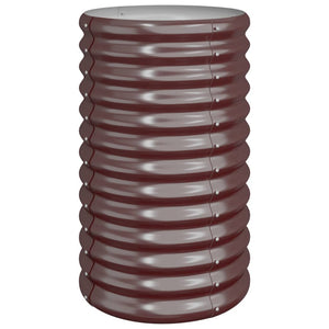 Vaso Giardino Acciaio Zincato 40x40x68 cm Marrone 318850