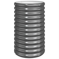 Vaso Giardino Acciaio Zincato-Fioriera da Esterno-Contenitore per Piante 40x40x68 cm Antracite