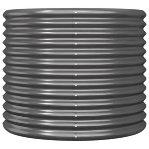 Vaso Giardino Acciaio Verniciato Polvere 80x80x68 cm Antracite