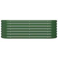 Vaso da Giardino Acciaio Verniciato a Polvere 114x40x36cm Verde cod mxl 47064