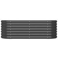 Portavaso per fioriera aiuola rialzata piante fiori terrazza giardino giardino acciaio verniciato a polvere antracite 02_0039492