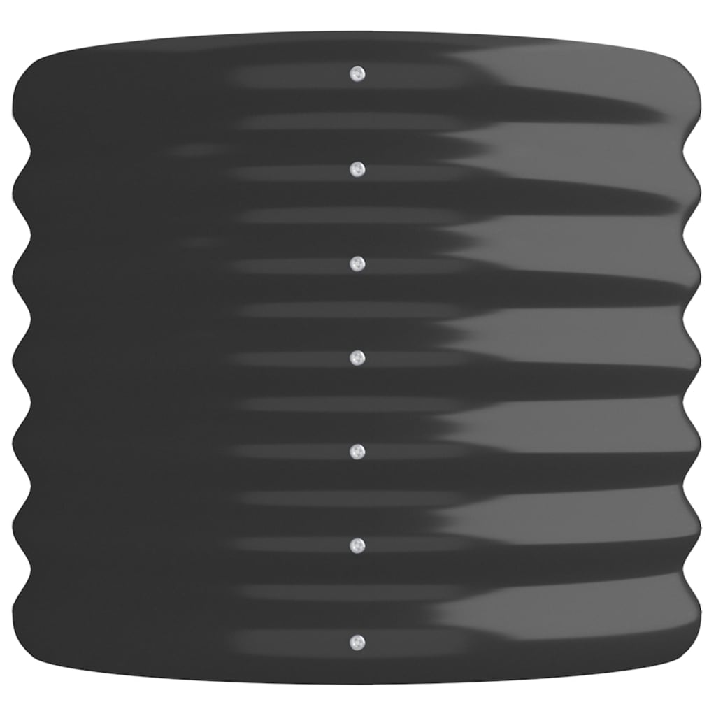 Portavaso per fioriera aiuola rialzata piante fiori terrazza giardino giardino acciaio verniciato a polvere antracite 02_0039492