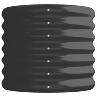 Portavaso per fioriera aiuola rialzata piante fiori terrazza giardino giardino acciaio verniciato a polvere antracite 02_0039492