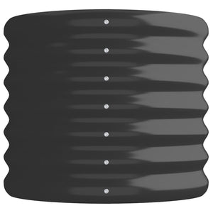 Portavaso per fioriera aiuola rialzata piante fiori terrazza giardino giardino acciaio verniciato a polvere antracite 02_0039492