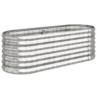 Letto Giardino Acciaio Zincato 114x40x36cm Argento 318867