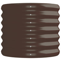 Letto Giardino Acciaio Verniciato a Polvere 152x40x36cm Marrone