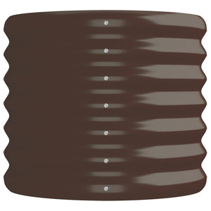 Letto Giardino Acciaio Verniciato a Polvere 152x40x36cm Marrone