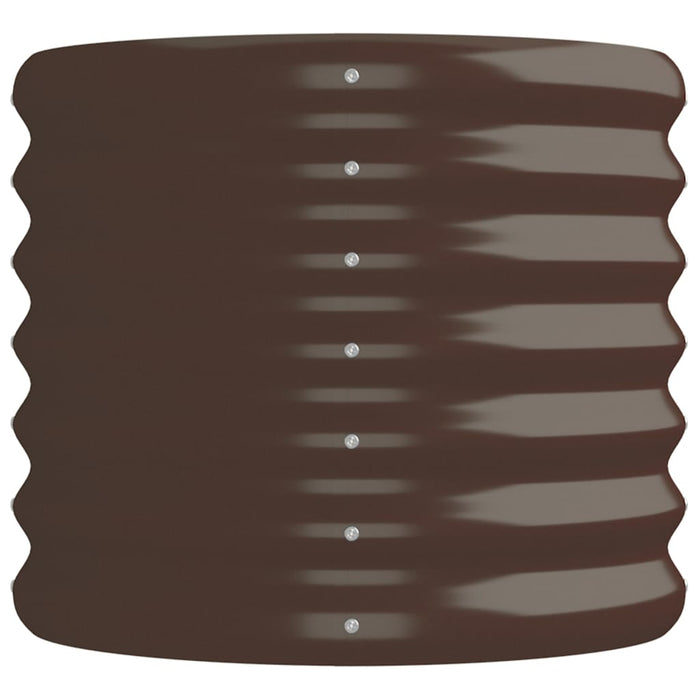 Letto Giardino Acciaio Verniciato a Polvere 152x40x36cm Marrone