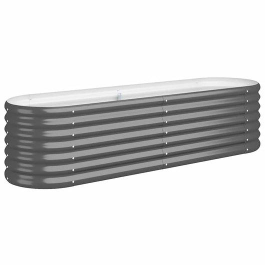 Letto da Giardino in Acciaio a Polvere 152x40x36 cm Antracite