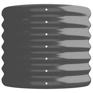 Letto da Giardino in Acciaio Zincato 260x40x36 cm Antracite 318881