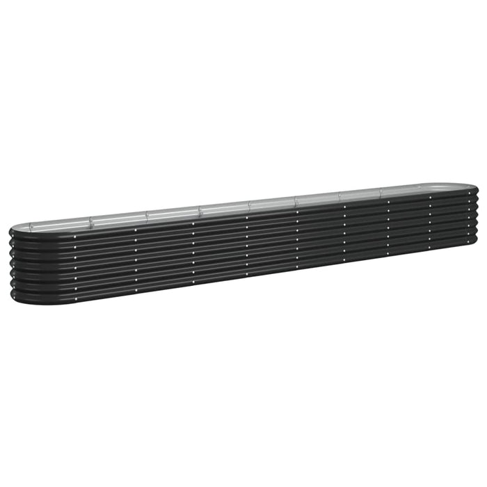 Portavaso per fioriera aiuola rialzata piante fiori terrazza giardino giardino acciaio verniciato a polvere antracite 02_0039499