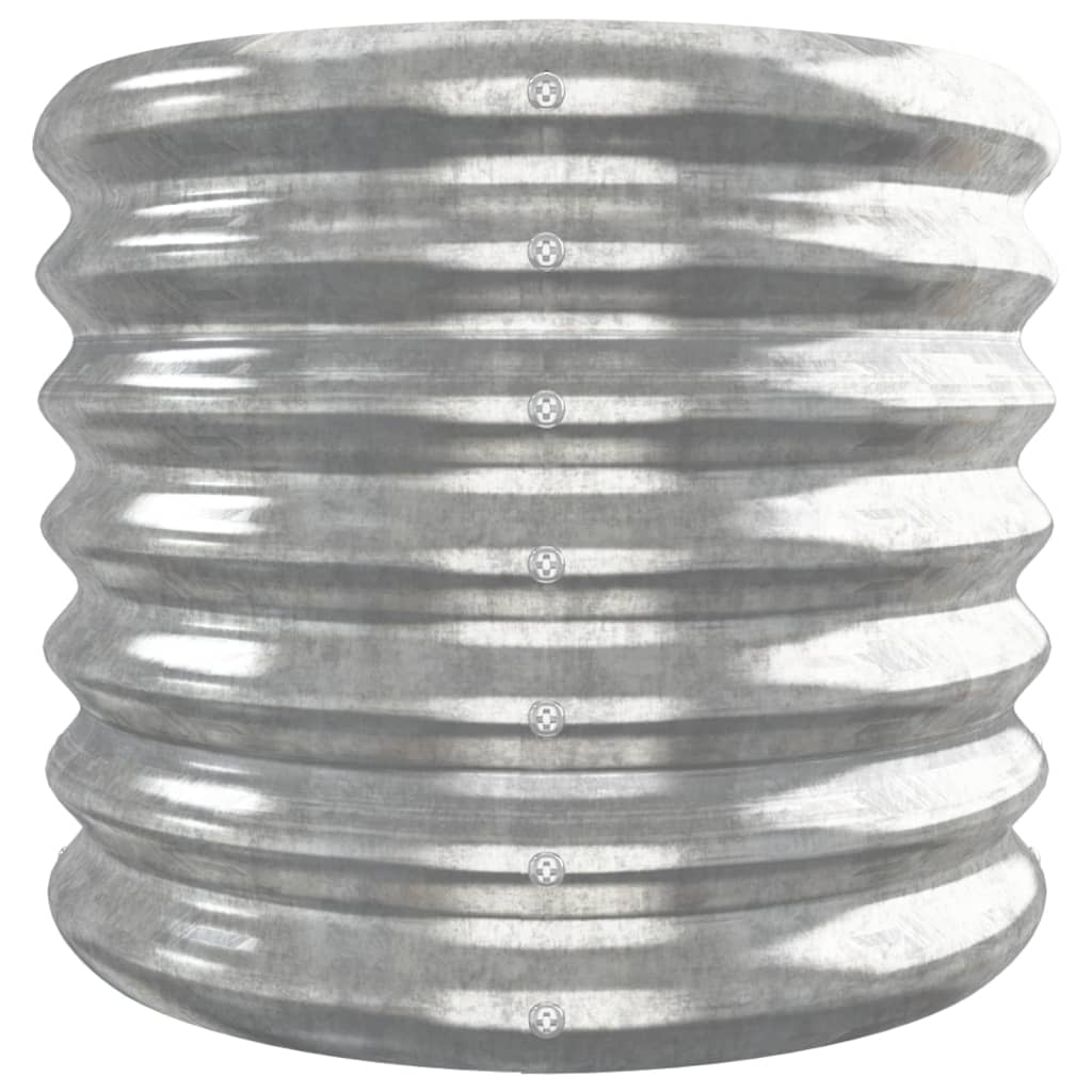 Letto Giardino Acciaio Zincato 332x40x36cm Argento 318887