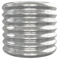 Letto Giardino Acciaio Zincato 332x40x36cm Argento 318887