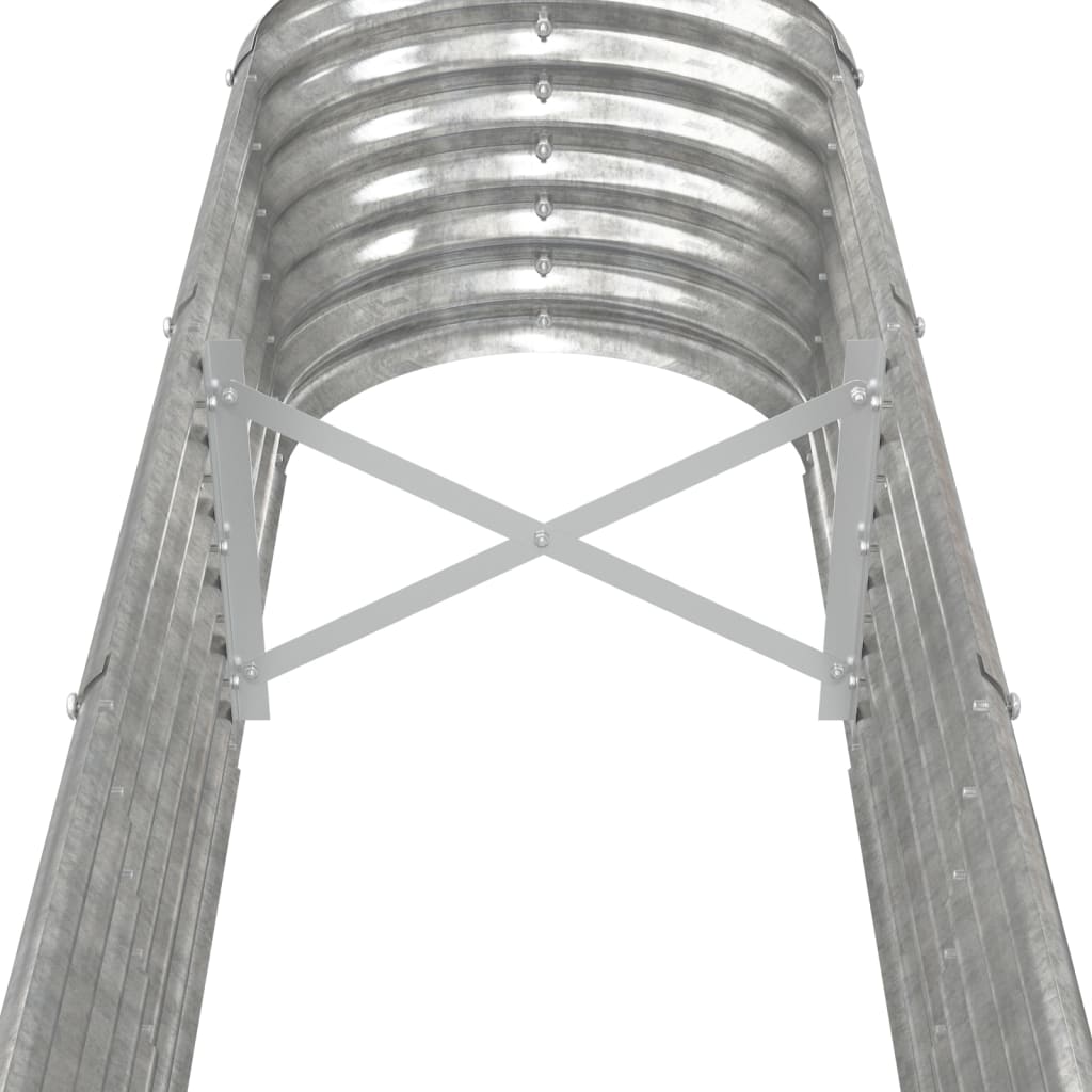 Vaso Giardino Acciaio Verniciato a Polvere 332x40x36 cm Argento cod mxl 51721