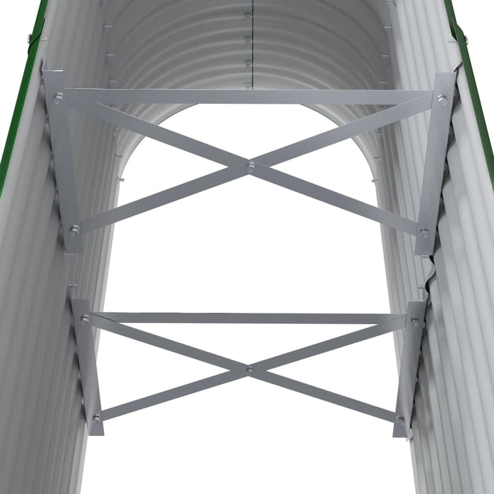 Letto Giardino Acciaio Zincato 114x40x68 cm Verde 318888