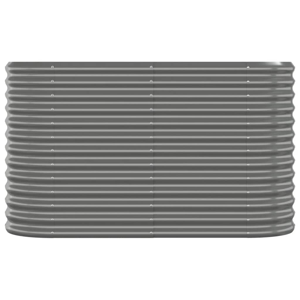 Letto Giardino Acciaio Zincato 114x40x68 cm Grigio 318889