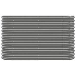 Letto Giardino Acciaio Zincato 114x40x68 cm Grigio 318889