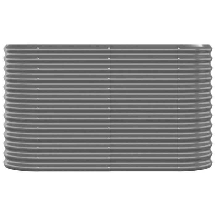 Letto Giardino Acciaio Zincato 114x40x68 cm Grigio 318889