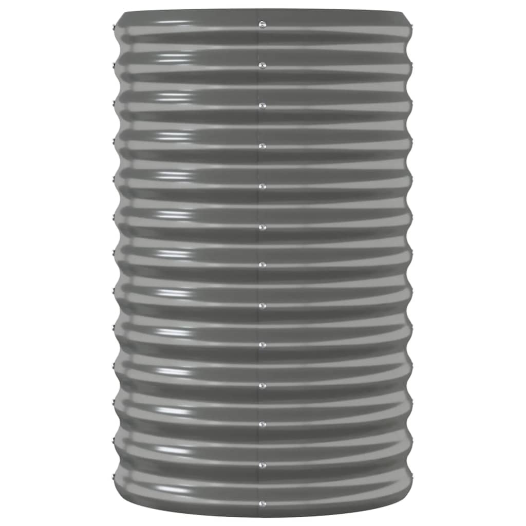 Letto Giardino Acciaio Zincato 114x40x68 cm Grigio 318889