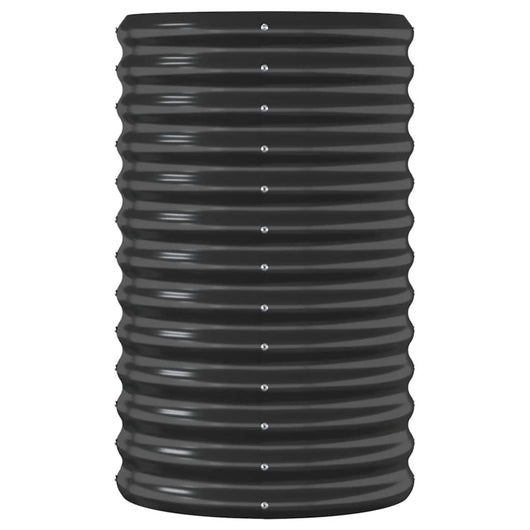 Fioriera rialzata vassoio piante fiori terrazza giardino giardino acciaio verniciato a polvere antracite 02_0039490