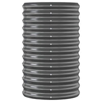 Vaso Giardino Acciaio Verniciato Polvere 114x40x68 cm Antracite cod mxl 50079