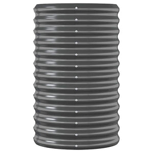 Vaso Giardino Acciaio Verniciato Polvere 114x40x68 cm Antracite cod mxl 50079