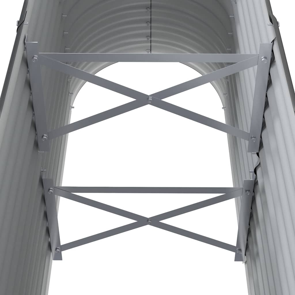 Vaso Giardino Acciaio Verniciato Polvere 114x40x68 cm Antracite cod mxl 50079