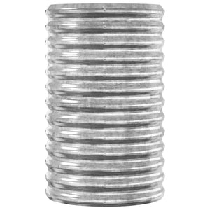 Letto Giardino Acciaio Zincato 114x40x68cm Argento 318892