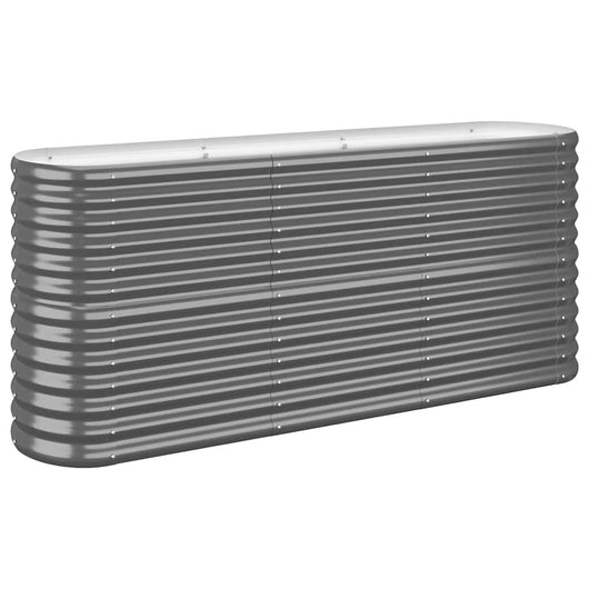 Letto da Giardino in Acciaio Zincato 152x40x68 cm Antracite 318896