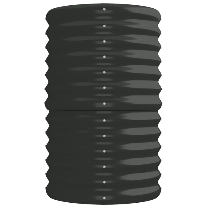 Portavaso per fioriera aiuola rialzata piante fiori terrazzo giardino giardino acciaio verniciato a polvere antracite 02_0039498