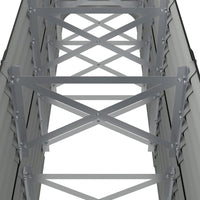 Portavaso per fioriera aiuola rialzata piante fiori terrazzo giardino giardino acciaio verniciato a polvere antracite 02_0039498