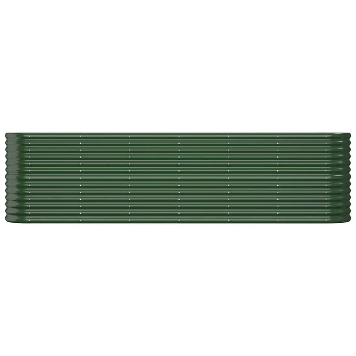 Letto Giardino Acciaio Zincato 260x40x68 cm Verde 318903